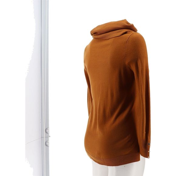 IMAN Comfy Chic Sweater Circle Scarf ROASTED PECAN 768134A - Picture 6 of 8